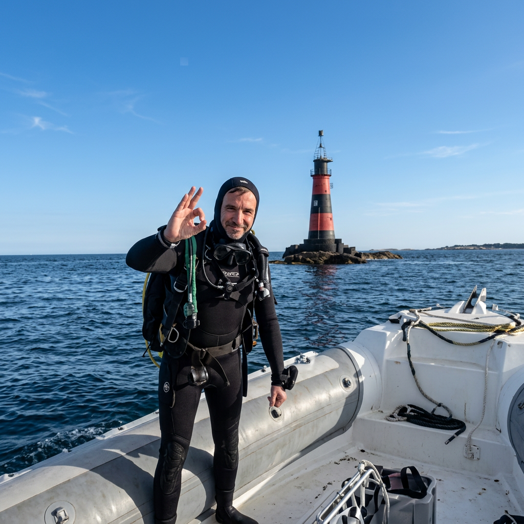 Phare de la Fourmigue — spot de plongée Normoxic sur la Côte d'Azur